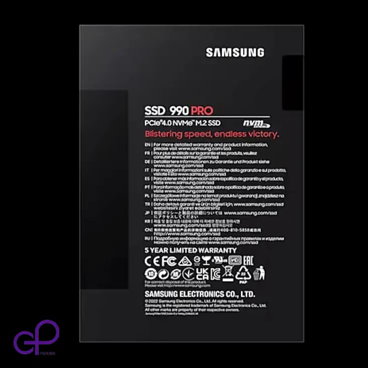 اس اس دی اینترنال سامسونگ 990 Pro NVMe M.2 ظرفیت 4 ترابایت — تصویر ۳