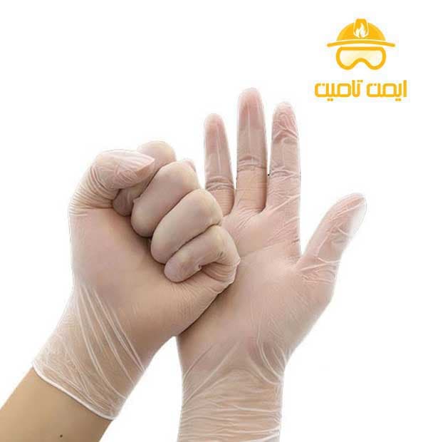 دستکش وینیل 100 عددی (مدیوم و لارج) گاماتکس — تصویر ۲
