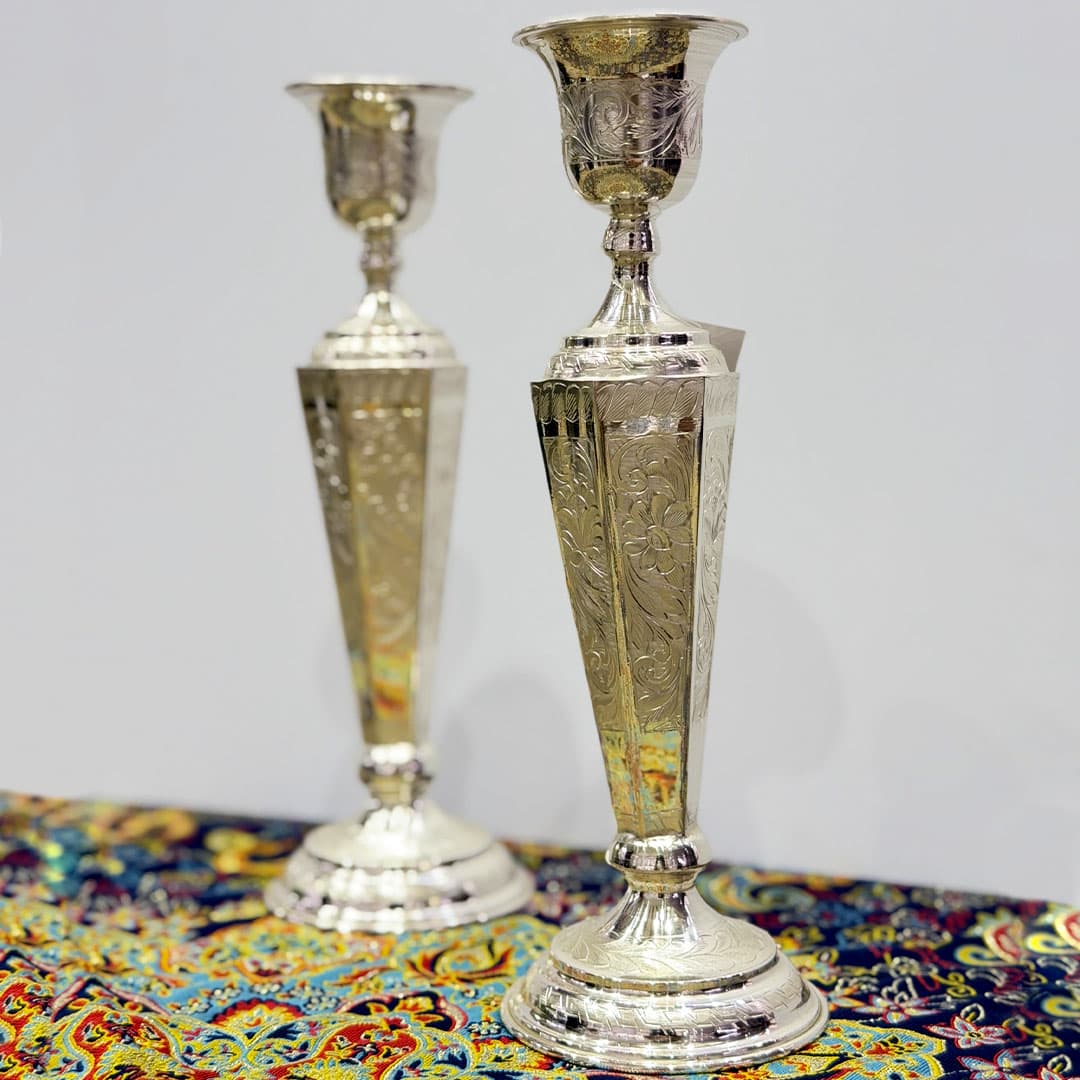 شمعدان نقره کد ۸۴۰۳۰۵۸