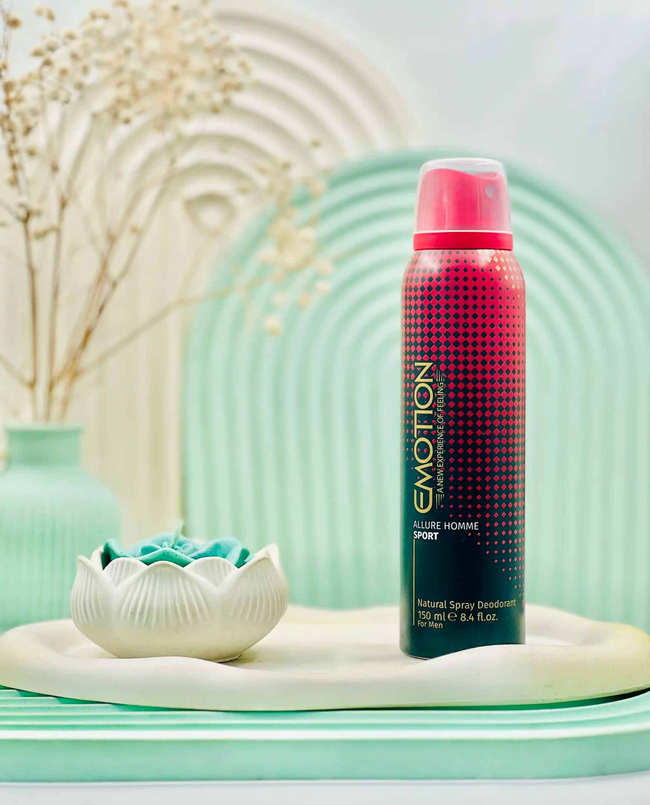 اسپری ضد تعریق مردانه ایموشن مدل Allure homme sport حجم 150 میلی لیتر — تصویر ۲