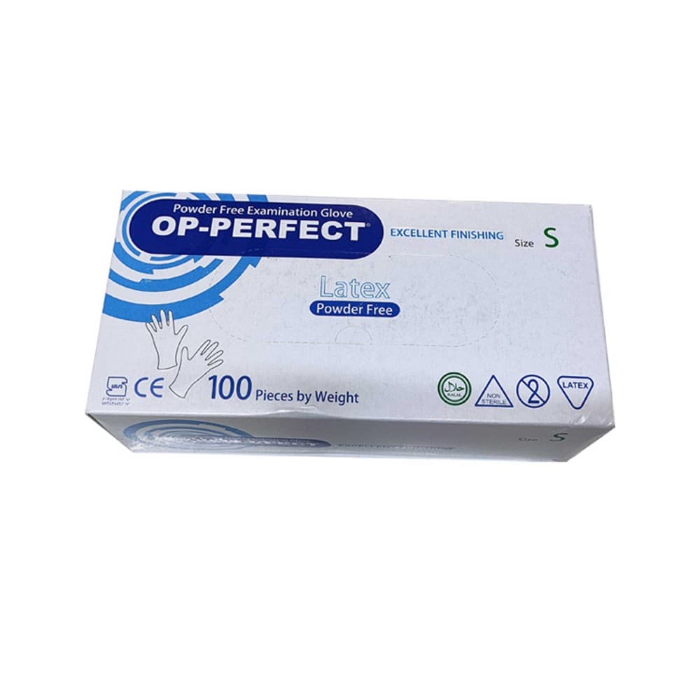 دستکش یکبار مصرف لاتکس حریر سایز اسمال بسته 100 عددی