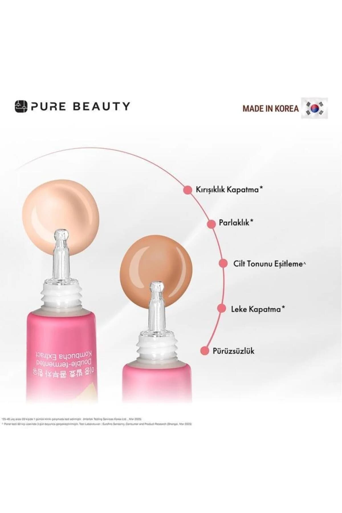 کرم سیسی پیور بیوتی PURE BEAUTY SPF50 PA++++ رنگ آیوری 30 میلیلیتر بژ — تصویر ۳