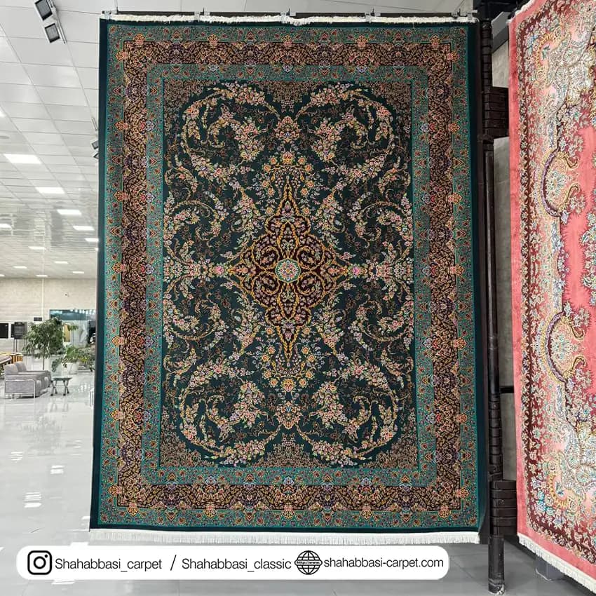 فرش ماشینی آفرینش کد 1500216 کله غازی — تصویر ۲