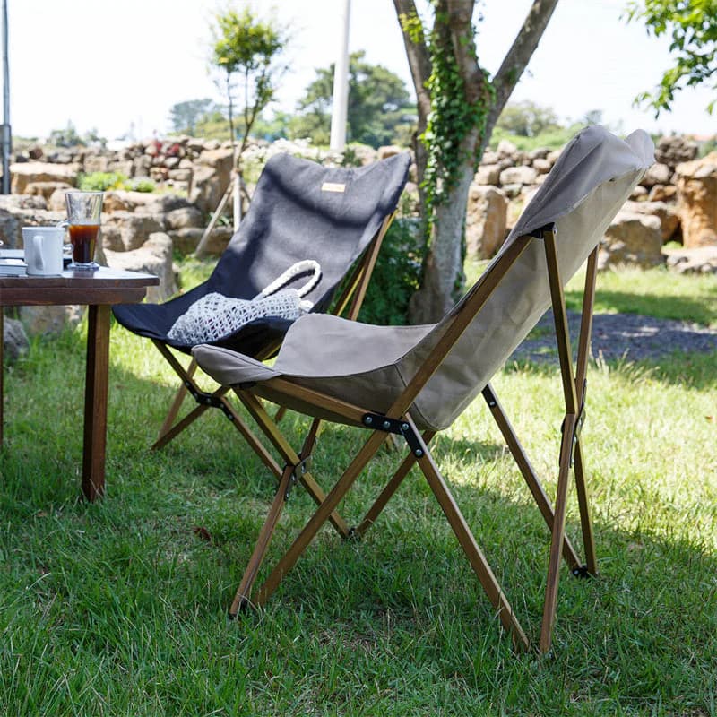 صندلی کمپینگ نیچرهایک Naturehike Wood Grain Foldable Camping Chair – NH19Y001-Z — تصویر ۲