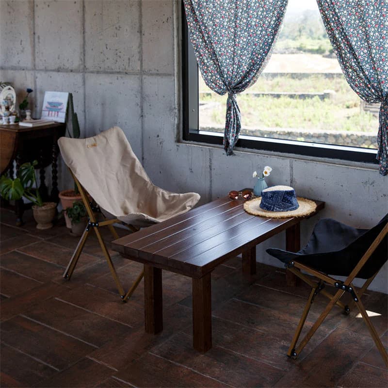 صندلی کمپینگ نیچرهایک Naturehike Wood Grain Foldable Camping Chair – NH19Y001-Z — تصویر ۴