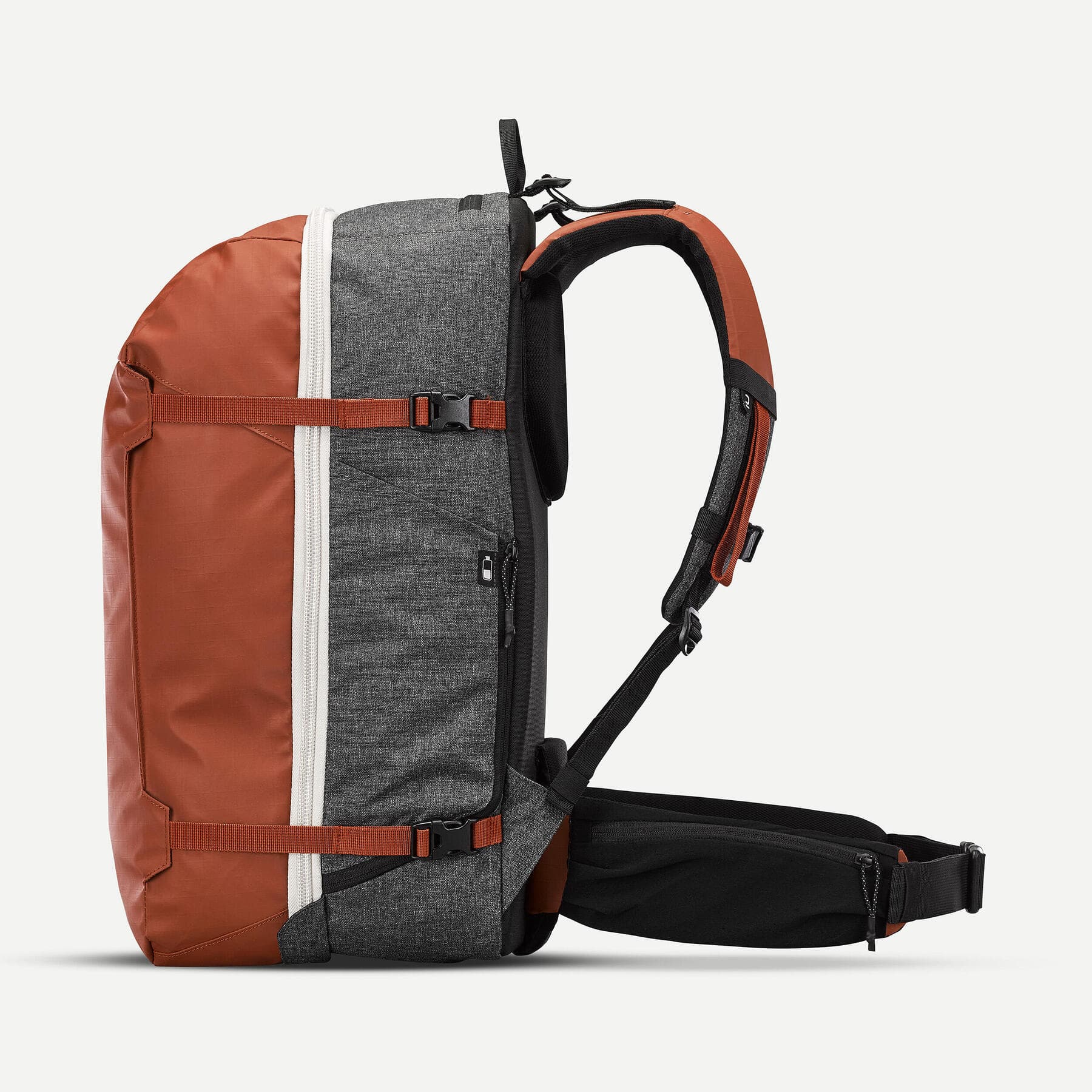 کوله پشتی فورکلاز مسافرتی 40 لیتری Forclaz Outdoor Backpack – 40 L – Orange – Travel 500 Organizer — تصویر ۶