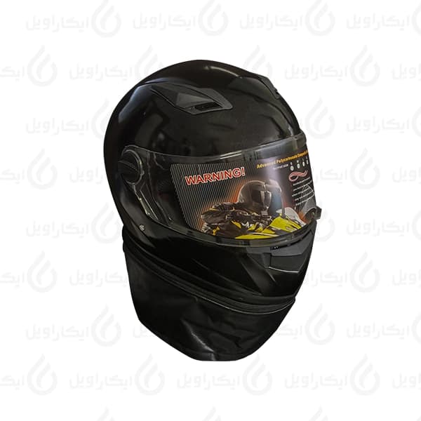 کلاه فکدار-شالدار موتورسیکلت سابرینا مشکی متالیک (مناسب فصل سرد)