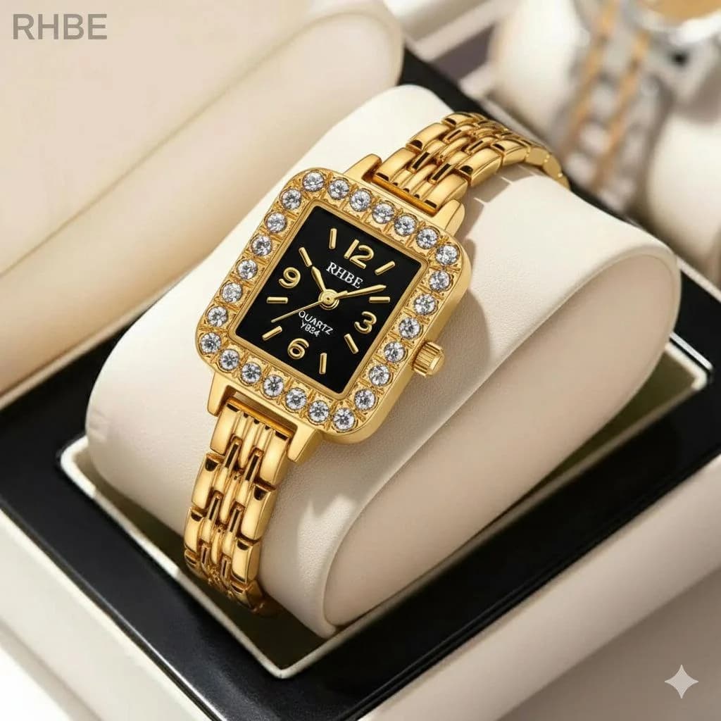 ساعت زنانه صفحه مشکی EHHE کد 27512