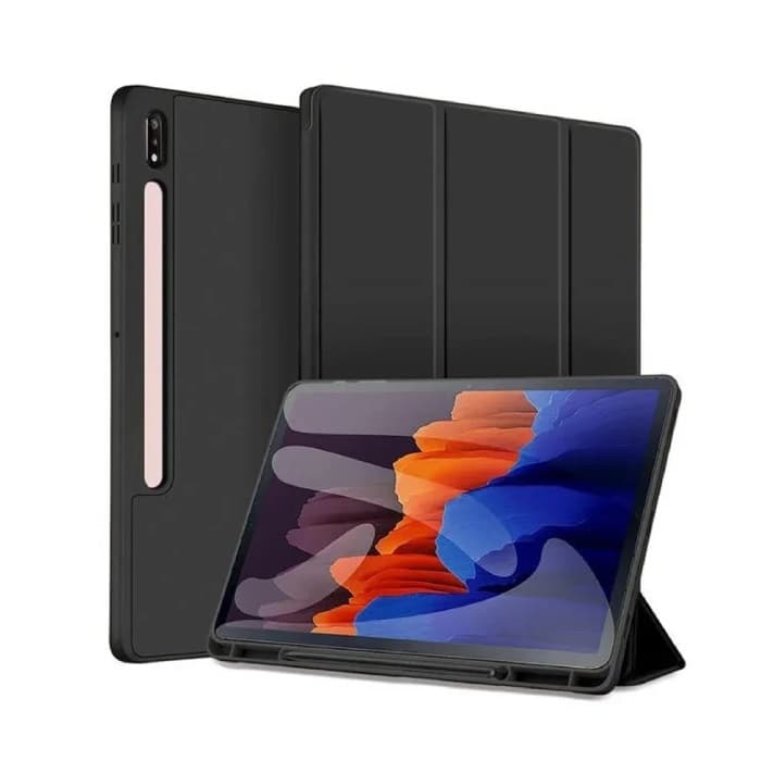کیف تبلت سامسونگ Galaxy Tab S9 Ultra مدل سیلیکونی اسمارت کاور با جای قلم