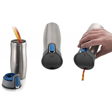 ماگ سرد و گرم وست لوپ قهوه ای کانتیگو Contigo AUTOSEAL® West Loop 470ml — تصویر ۴