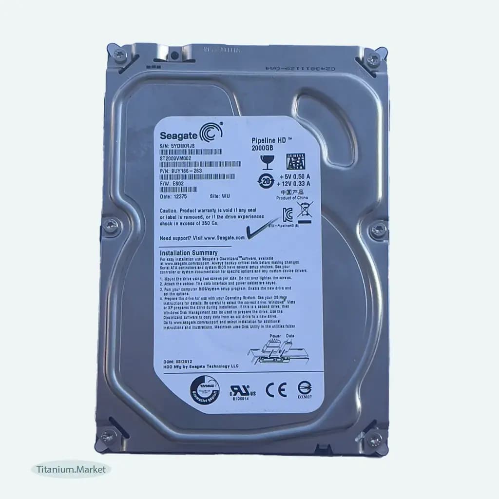 هارد کامپیوتر اینترنال سیگیت Pipeline 3.5 اینچی 2 ترا | hard pc 2 TB
