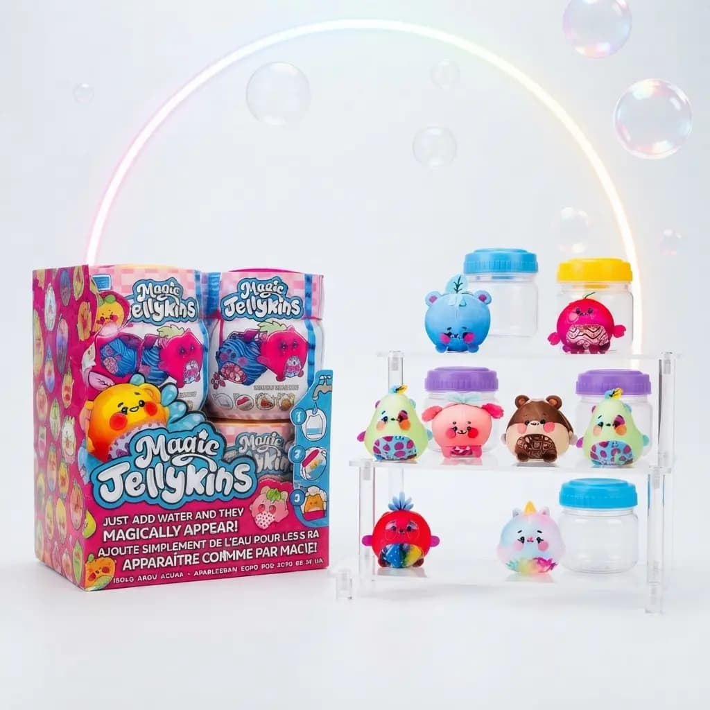 فیگور شانسی Magic Jellykins طرح باب اسفنجی و پاتریک با جار جادویی — تصویر ۲