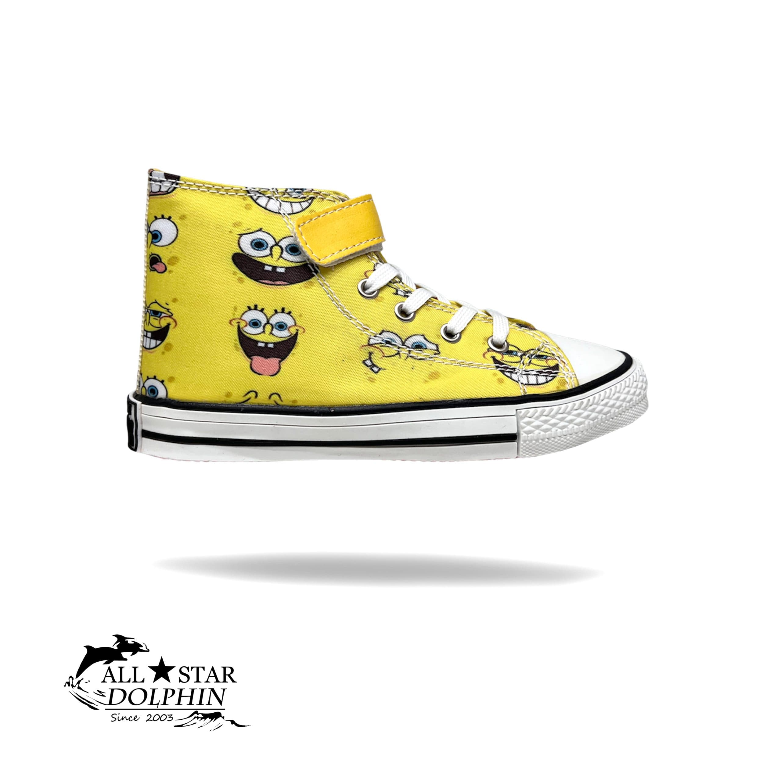 کتونی آل استار ساق بلند بچه گانه طرح باب اسفنجی (All Star)