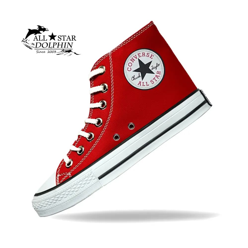 کتونی آل استار ساق بلند کلاسیک قرمز (All Star) — تصویر ۳