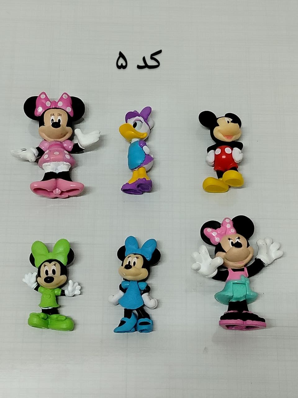 فبگور میکی موس و دوستان اصل دیزنی کمیاب کلکسیونی ست ۶ عددی — تصویر ۵