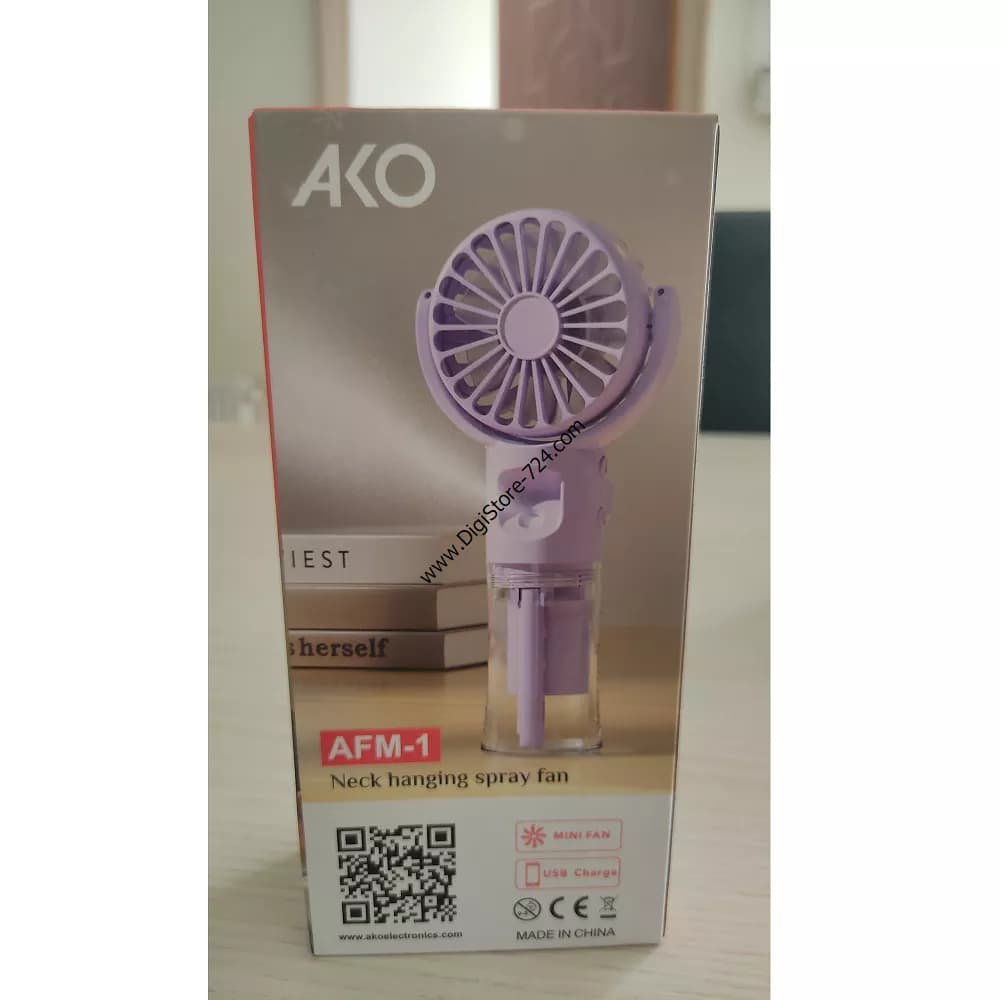 مینی فن رطوبت ساز شارژی دستی مدل AMF-1 — تصویر ۲