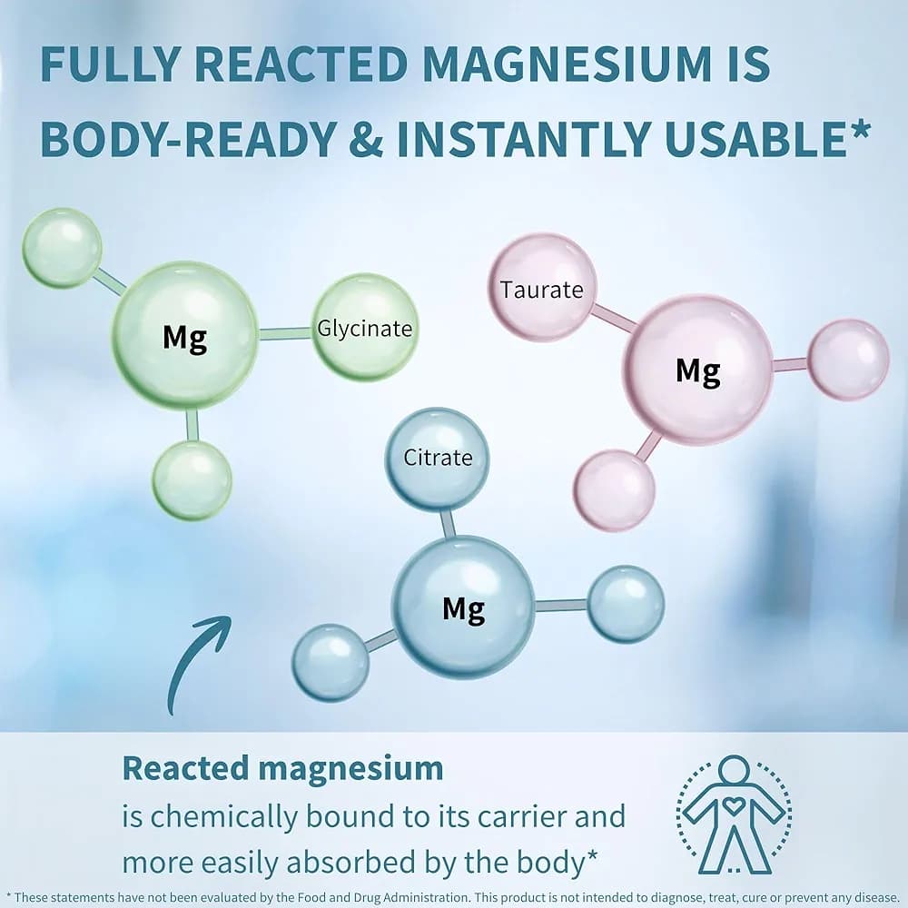 قرص Triple Magnesium Complex ایجنوس | منیزیم سیترات، بیس گلیسینات و تورات | 60 عدد — تصویر ۸