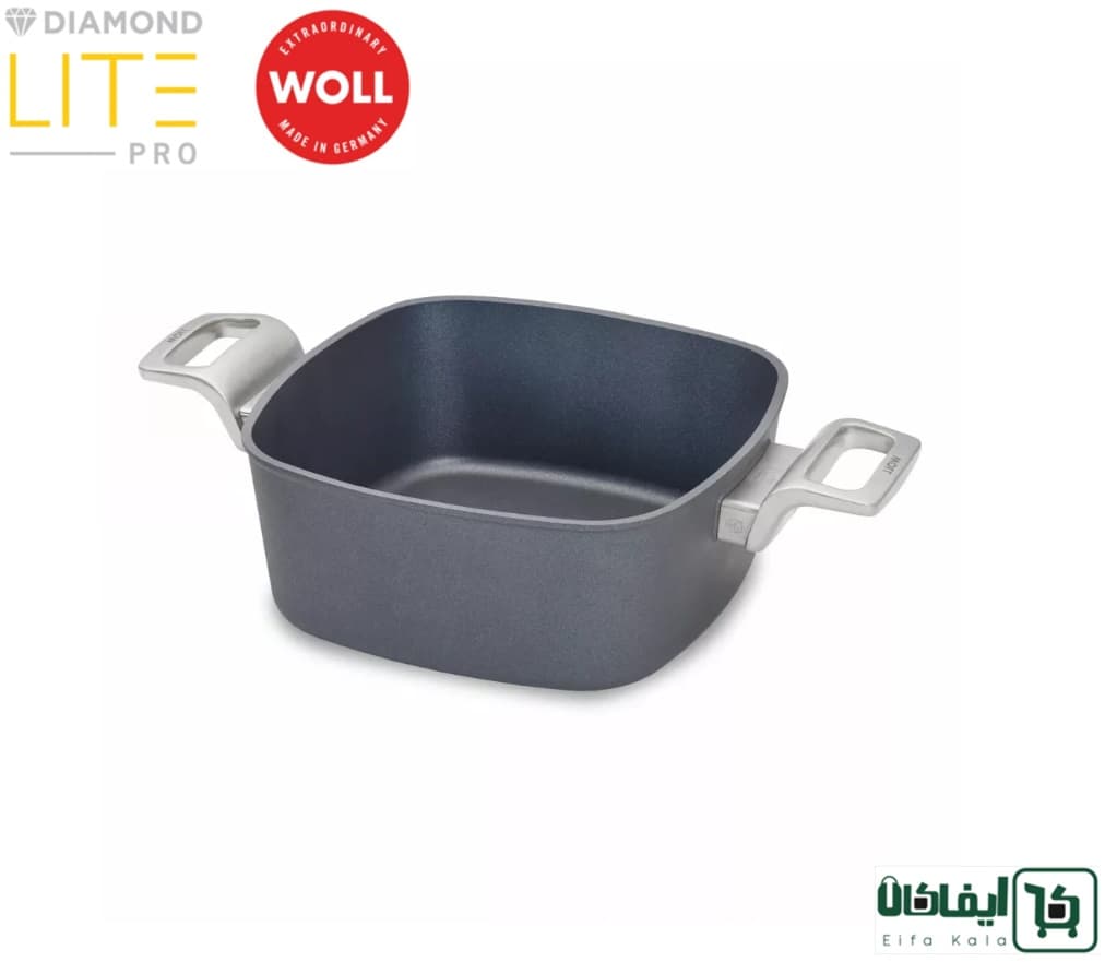 قابلمه مربع وول WOLL Diamond Lite Pro سایز 22 | ظرفیت 3.5 لیتر — تصویر ۳