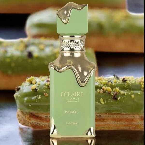 ادکلن ادوپرفیوم زنانه و مردانه اکلایر پیستاش (پیستاژ) شرکت لطافه | Eclaire Pistache Lattafa 100ml — تصویر ۲