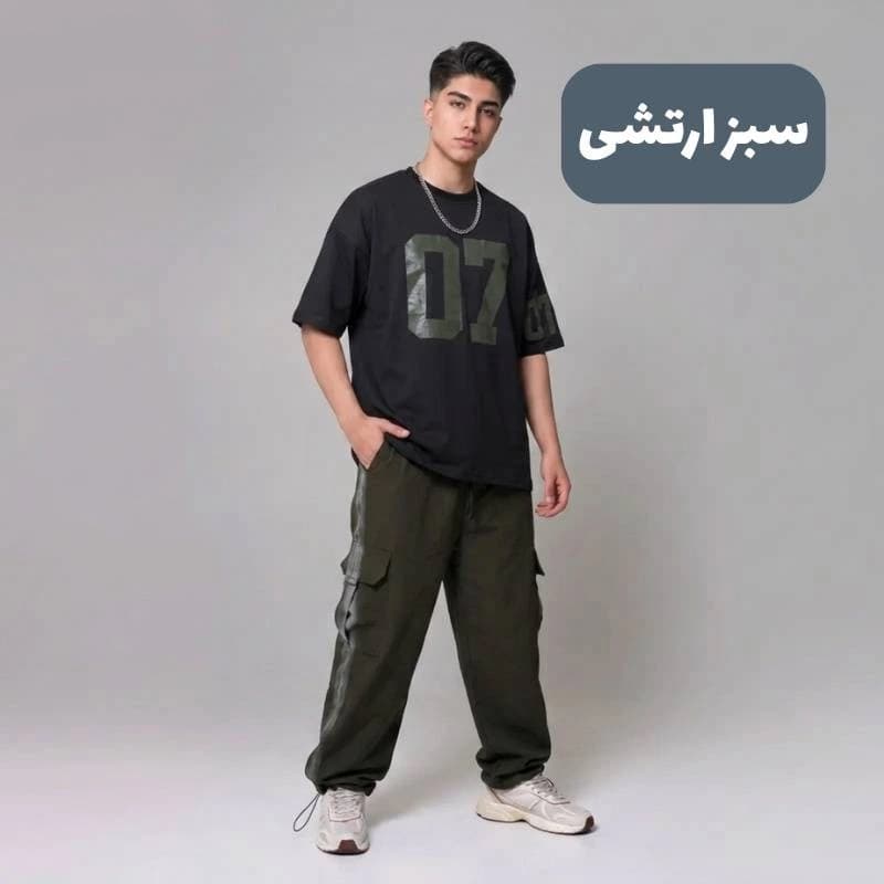 ست آستین سهربع مردانه گلکسی طرح 07