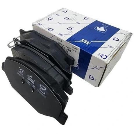 لنت ترمزدیسکی چرخ جلو(دست 4 عددی )-206-رانا(با PAD SPRING) ایساکو کد 1620104497
