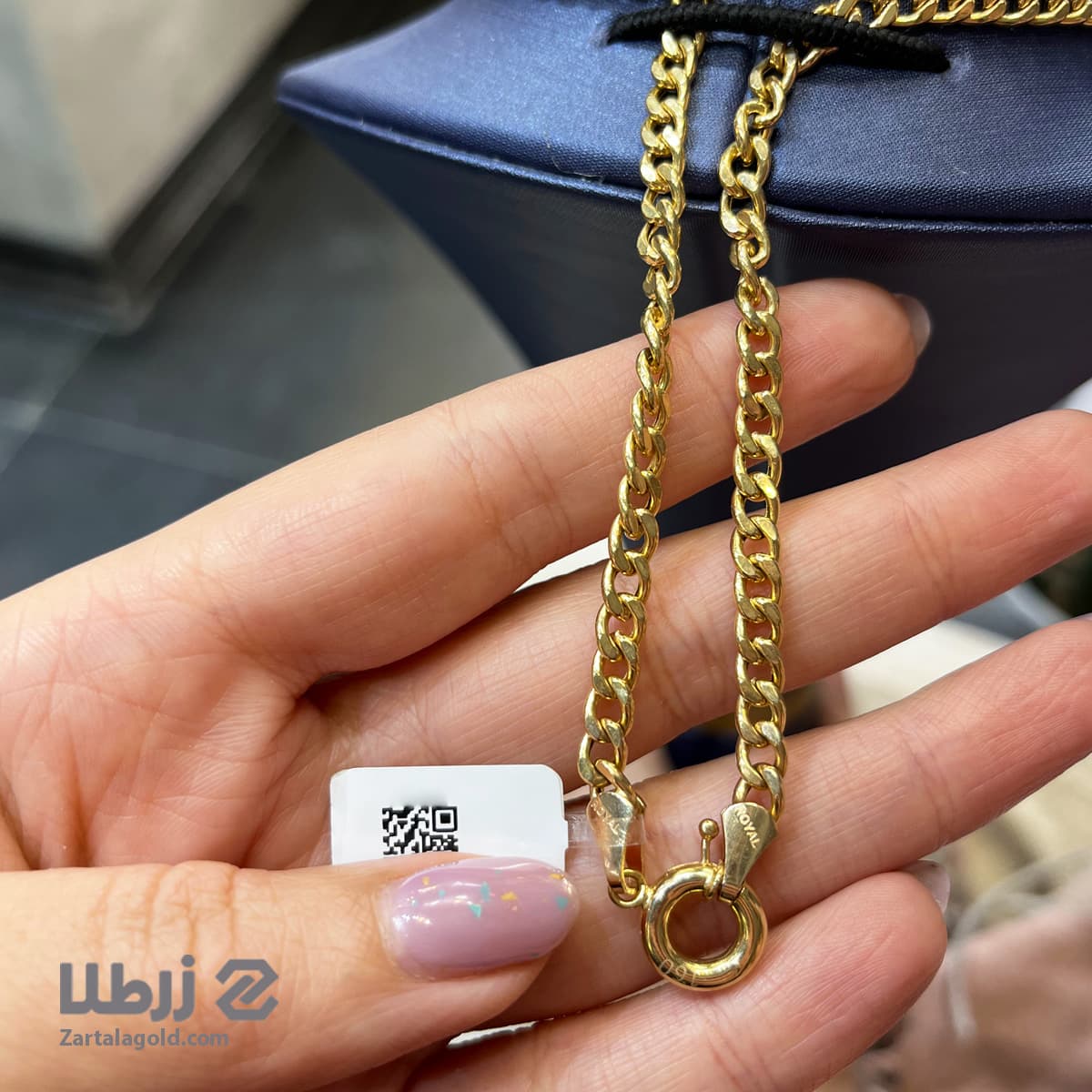 گردنبند طلا کارتیه بافت ریز کد N21537 - قیمت 55,891,000 تومان — تصویر ۴