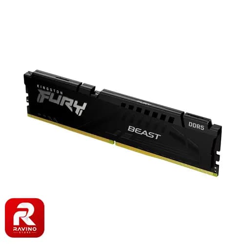رم کامپیوتر کینگستون مدل Fury Beast ظرفیت 16 گیگ فرکانس 5200 مگاهرتز DDR5 — تصویر ۲