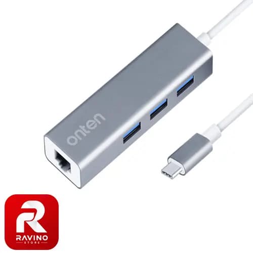 هاب USB-C با LAN گیگابیتی اونتن مدل OTN-9593