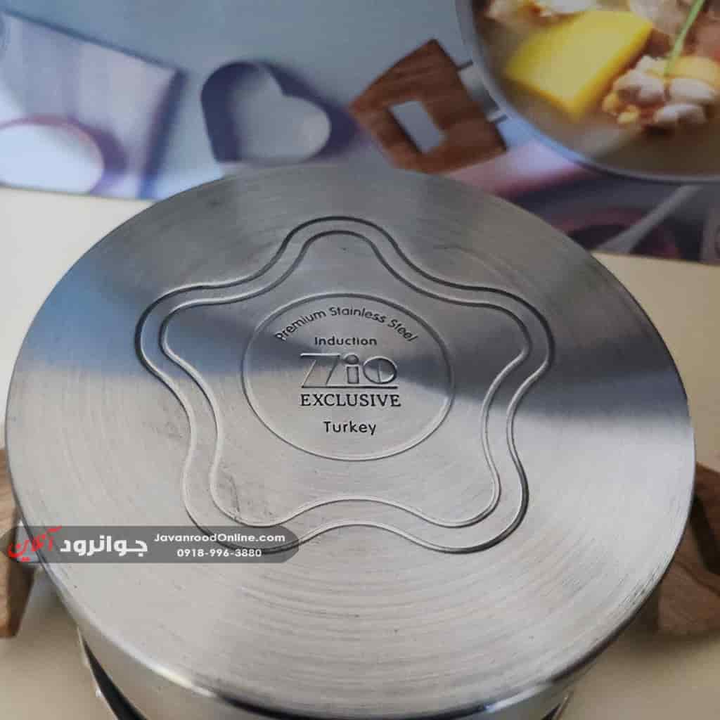 سرویس قابلمه استیل زیو 10 پارچه با کفی 4 لایه و دسته باکالیت نسوز مدل Zio Z-1510 — تصویر ۶