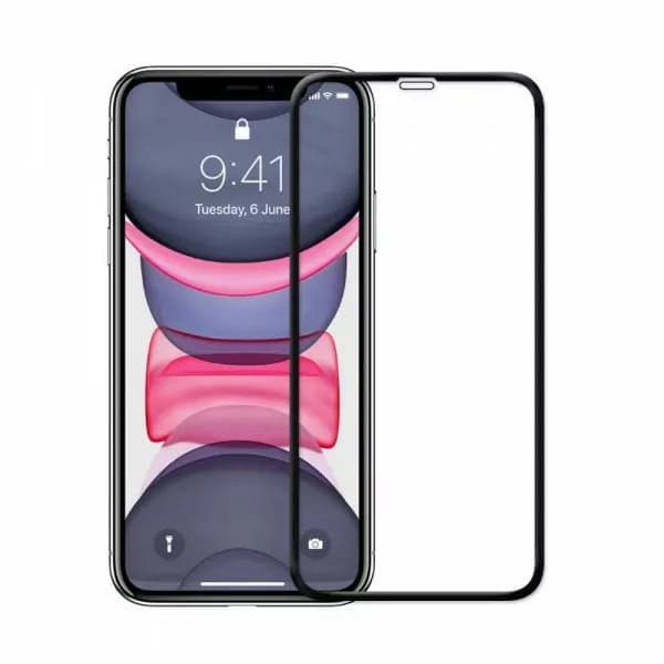 محافظ صفحه نمایش شیشه ای شفاف گرین مدل Green 3D Curved Pro Full Round Edge Glass for iPhone XR/11 — تصویر ۳