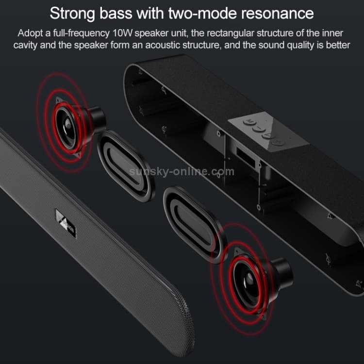 اسپیکر بلوتوث دابلیو کی مدل WK D11 Portable Bluetooth Speaker — تصویر ۶