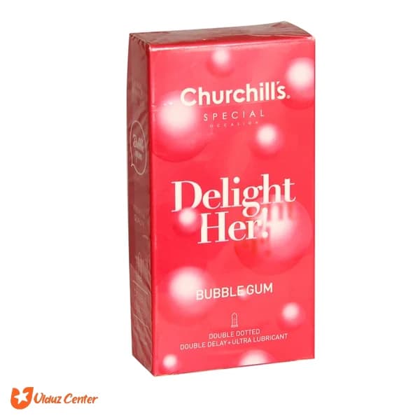 کاندوم خاردار بادکنکی چرچیلز مدل Delight Her بسته 12 عددی