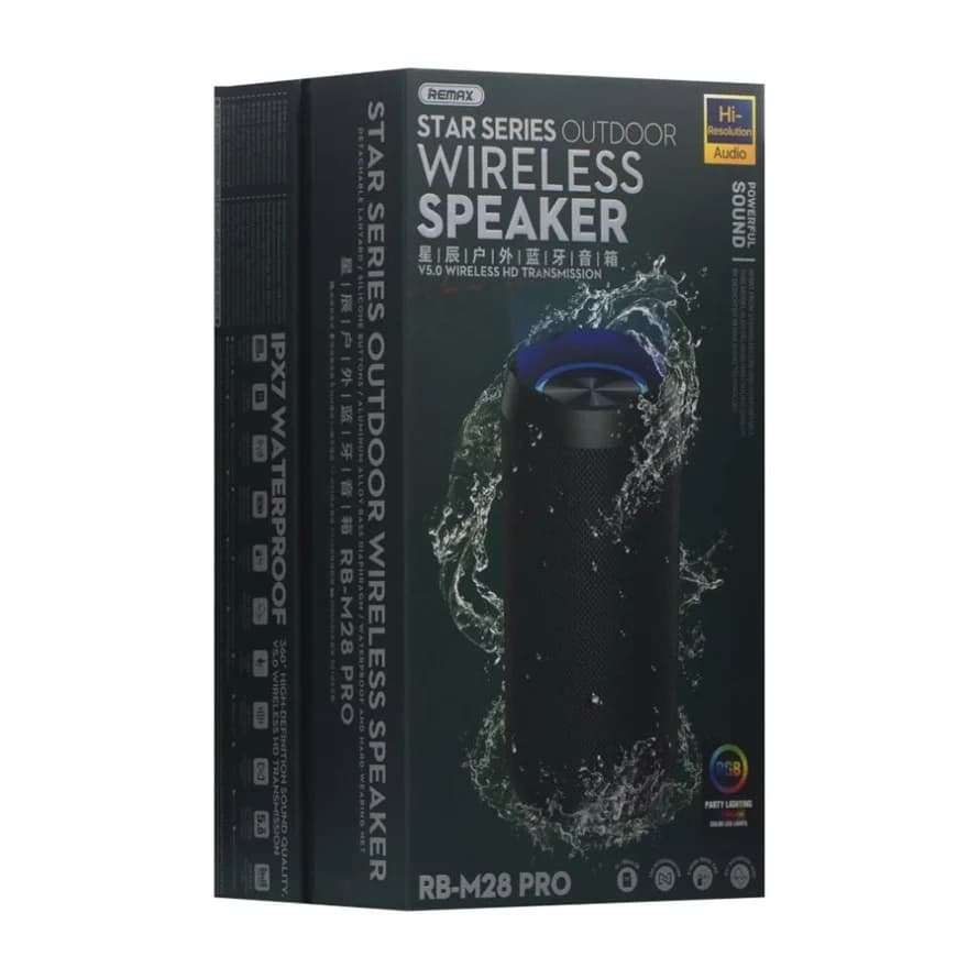 اسپیکر بلوتوث ریمکس Remax RB-M28 Pro Star Series Bluetooth Speaker IPX7 — تصویر ۸