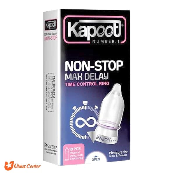 کاندوم تاخیری کاپوت مدل Non-Stop بسته 10 عددی