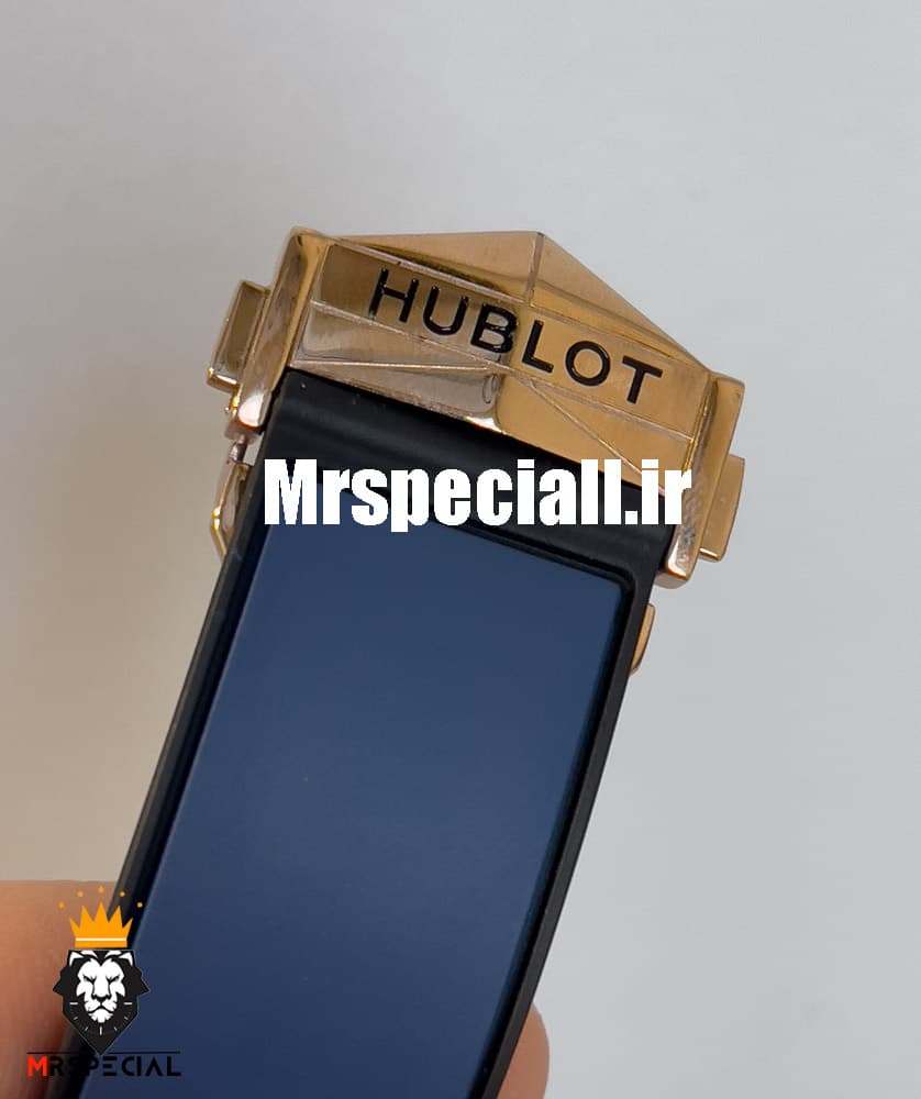 ساعت مچی مردانه هابلوت کهکشانی رزگلد فول نگین ابی 020546 Hublot Sang Bleu ll Diamonds — تصویر ۸