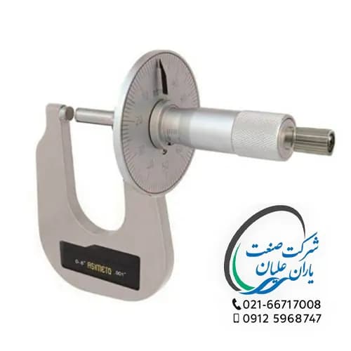 میکرومتر اندازه گیری ضخامت ورق 0/01 سایز 25-0