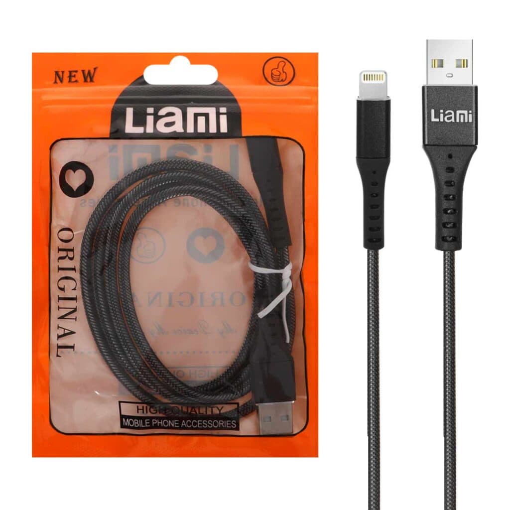کابل شارژ فست آیفون Liami – مشکی (گارانتی شش ماهه شرکتی) — تصویر ۲