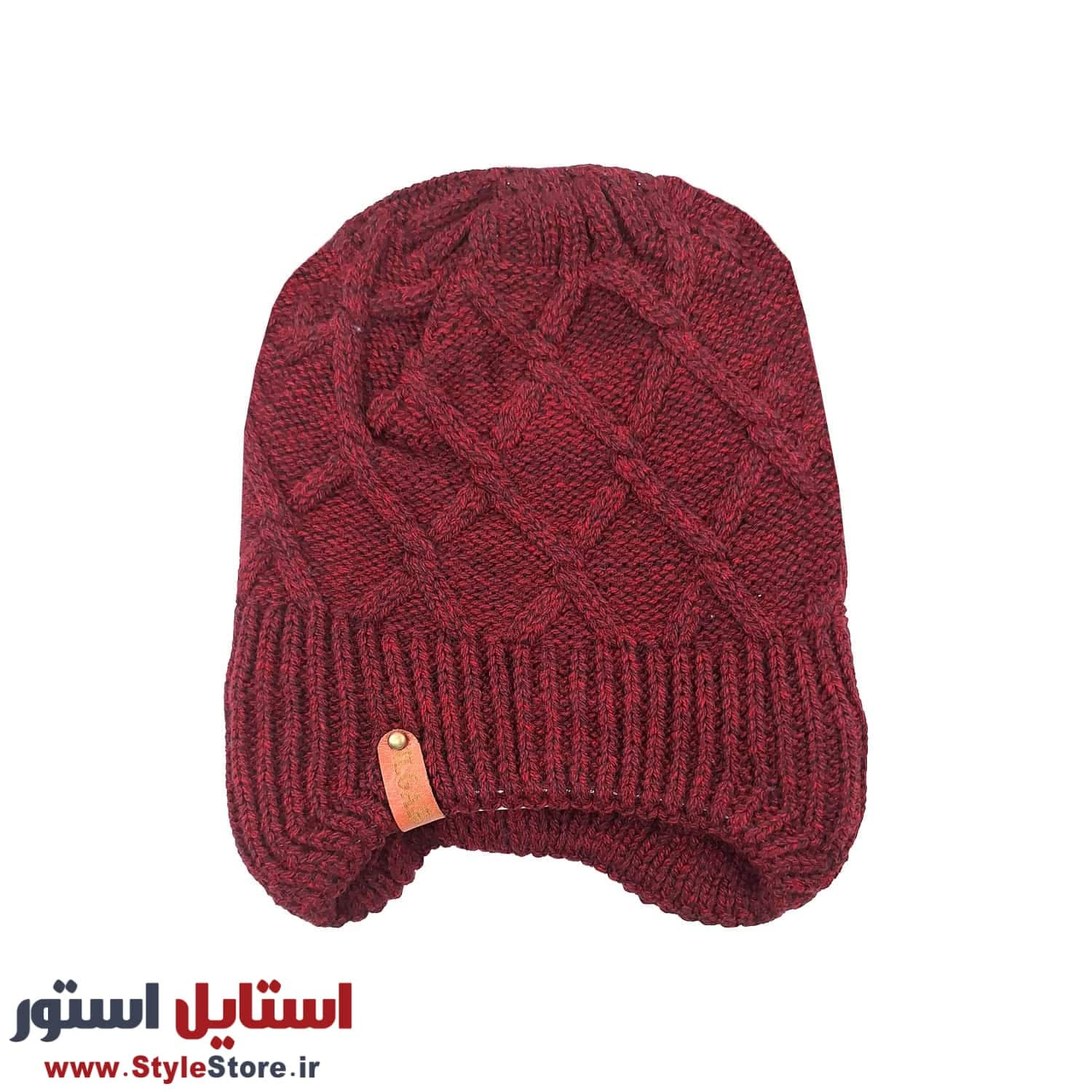 کلاه بافتنی ایلگار مدل رو گوشی کد 1529 — تصویر ۳
