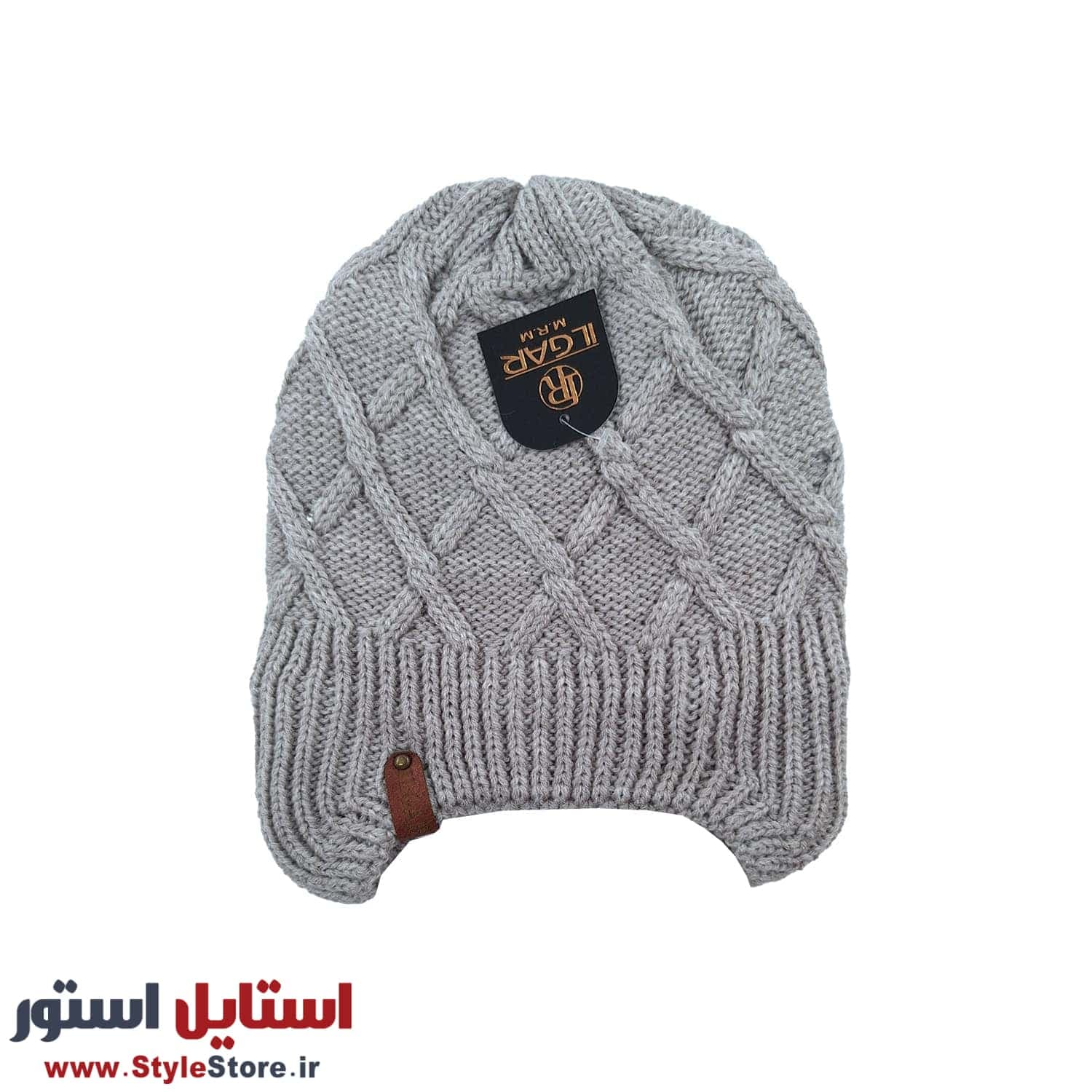 کلاه بافتنی ایلگار مدل رو گوشی کد 1529 — تصویر ۴