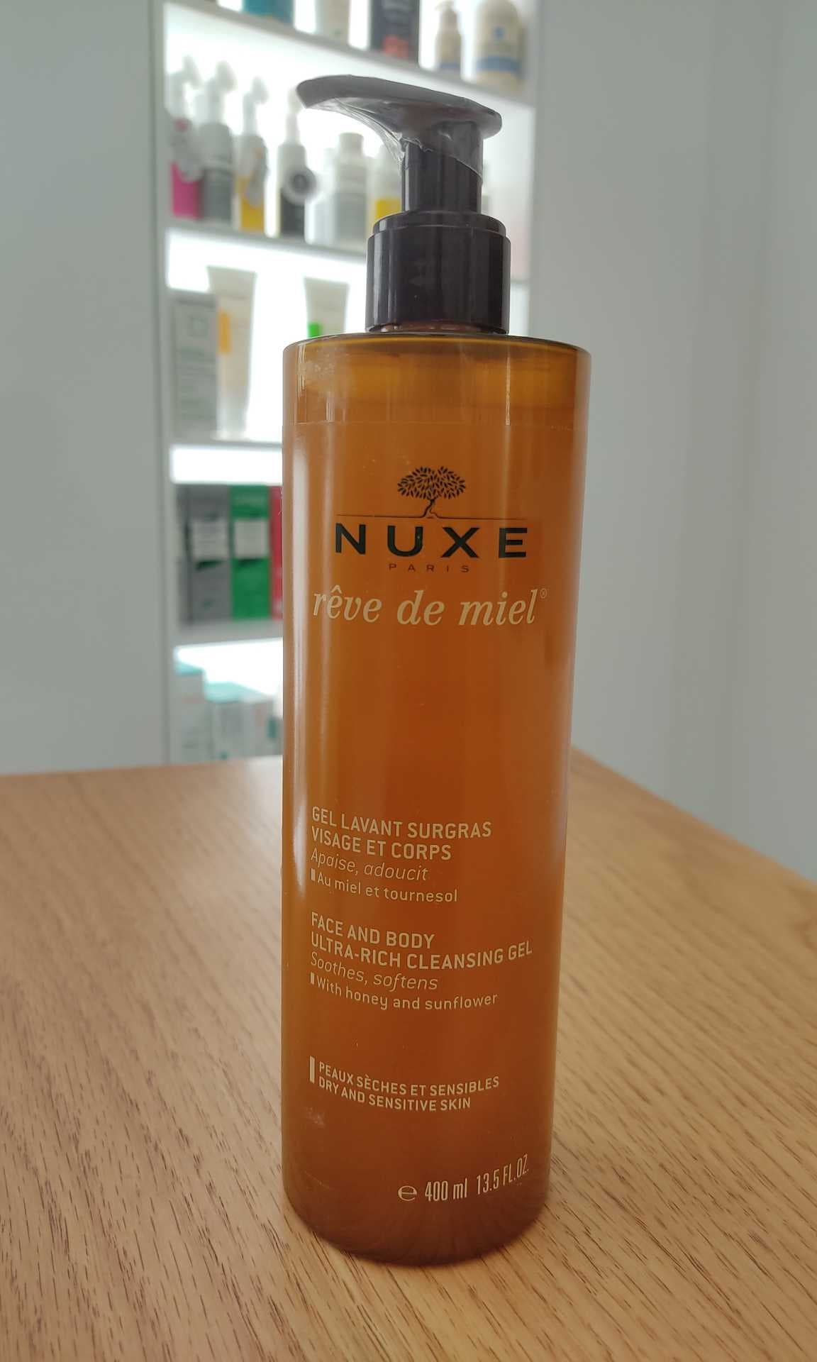 ژل شستشوی صورت و بدن نوکس NUXE Rêve de Miel Ultra‑Rich Cleansing Gel پوست خشک و حساس 400 میل | جام کوزارکس**