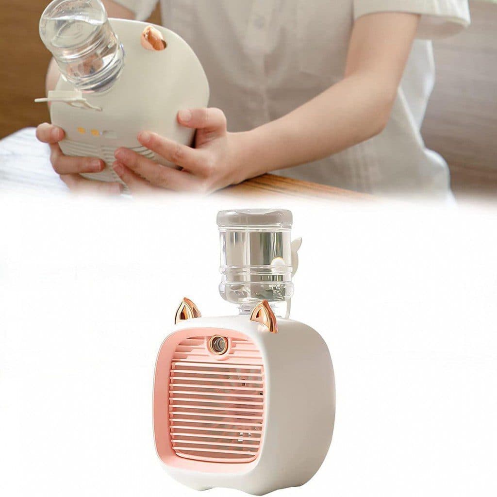 مینی کولر پنکه آبی مه پاش دار رومیزی شارژی Glbebimd FC-6602 — تصویر ۲
