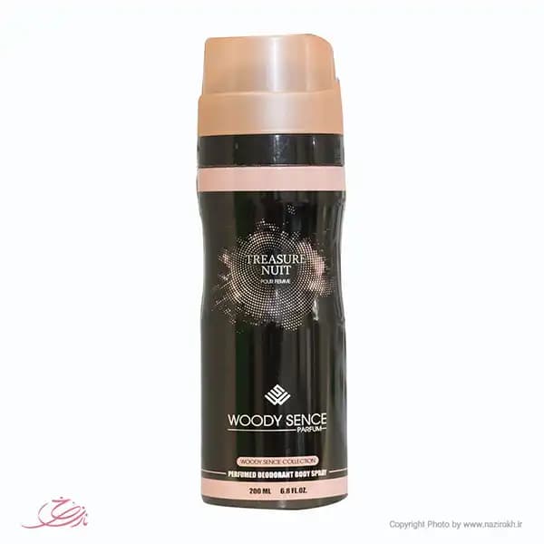 اسپری زنانه وودی سنس مدل Treasure Nuit حجم 200 میلی لیتر — تصویر ۳