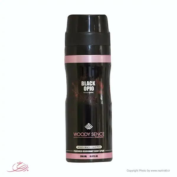 اسپری زنانه وودی سنس مدل Black Opio حجم 200 میلی لیتر