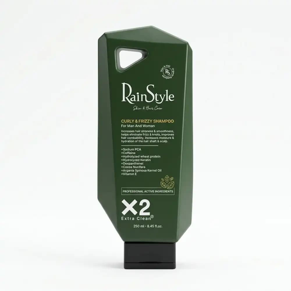 شامپو موهای مجعد، وز و کراتینه رین استایل (RainStyle) Curly & Frizzy حجم 250 میلی لیتری — تصویر ۳