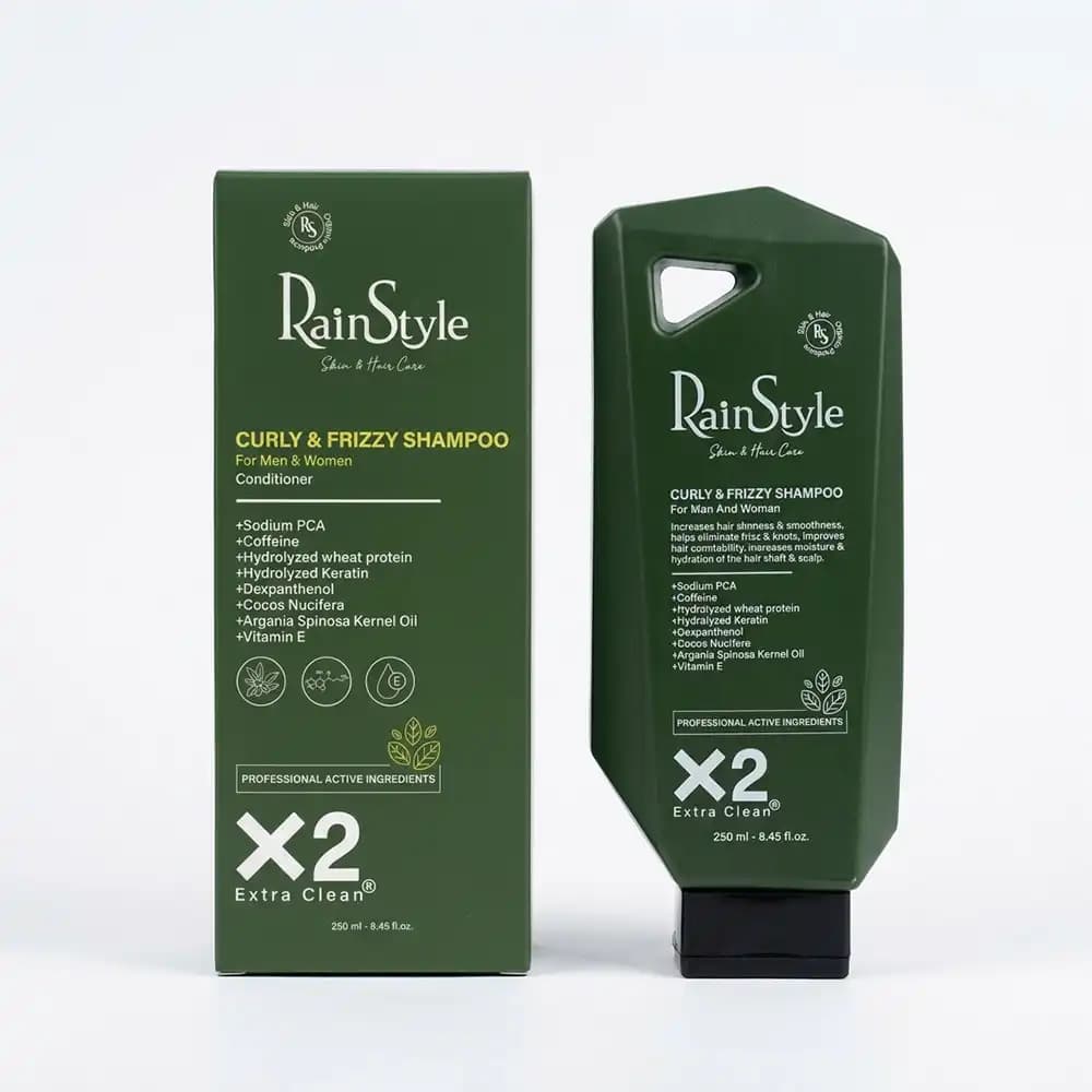 شامپو موهای مجعد، وز و کراتینه رین استایل (RainStyle) Curly & Frizzy حجم 250 میلی لیتری