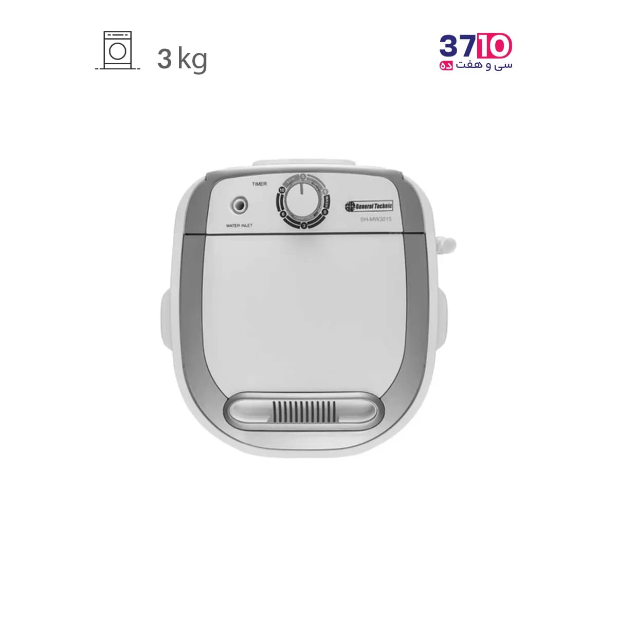مینی واش جنرال تکنیک General Technic مدل SH-MW 3015 سفید نقره ای 3 کیلویی — تصویر ۲