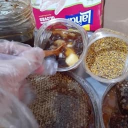 ارده عسل سیاه ژل رویال درجه یک اسباب شده له شده مقوی خالص — تصویر ۲