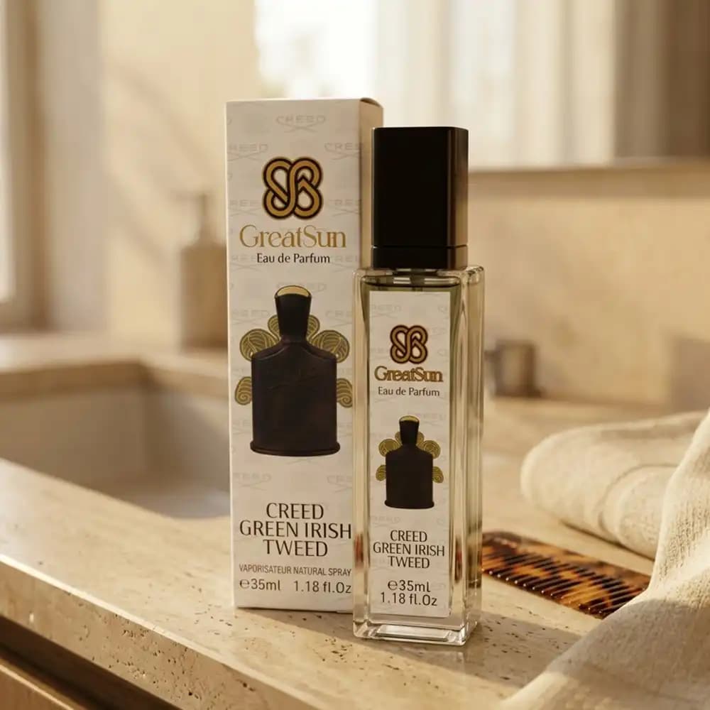 عطر جیبی مردانه گریت سان (GreatSun) مدل Creed Green Irish Tweed حجم ۳۵ میلیلیتر — تصویر ۲