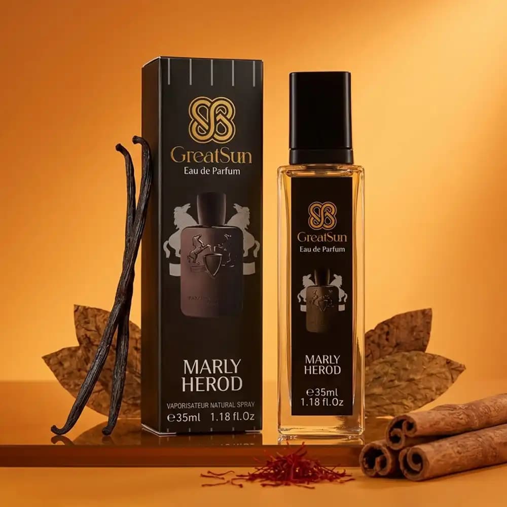 عطر جیبی مردانه گریت سان (GreatSun) مدل Marly Herod حجم ۳۵ میلیلیتر — تصویر ۲