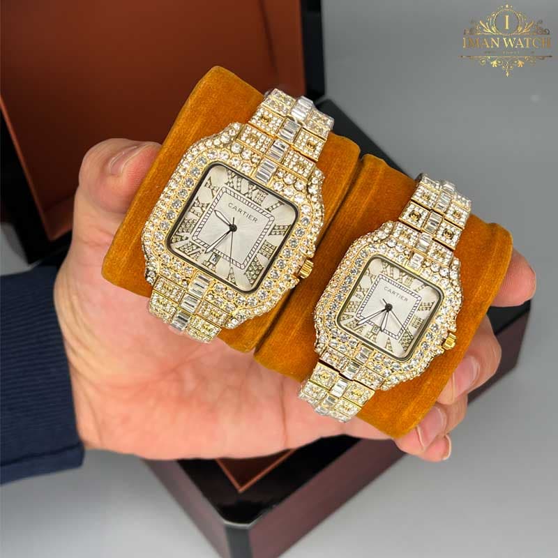 ساعت مچی ست کارتیر فول نگین Cartier 1247 — تصویر ۲